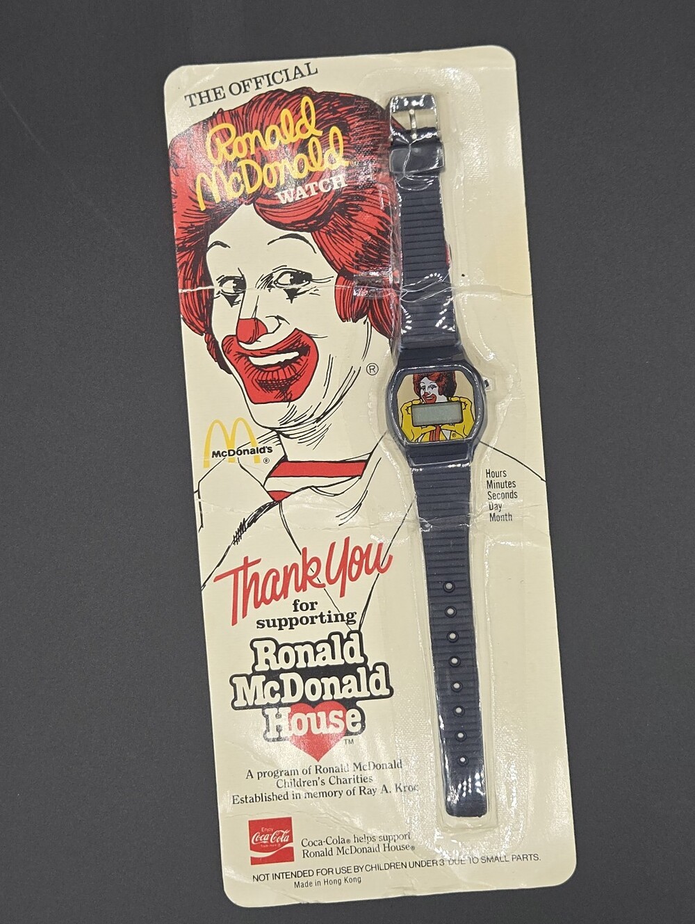 1984 The Official Ronald McDonald Watch Vintage Collectible Watch
